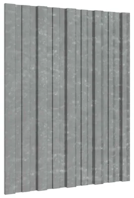 Image de Panneau de toiture 36 pcs Argenté 60 x 45 cm Acier galvanisé