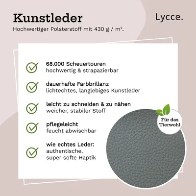 Kunstleder grau - mittelgrau restposten lagerverkauf ausverkauf