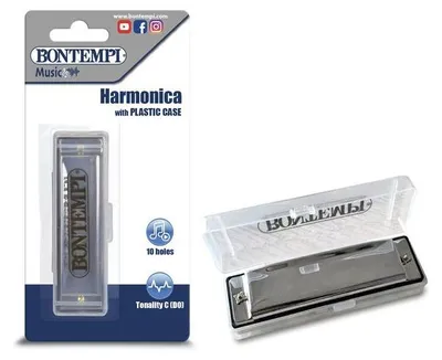 Imagen del producto de BONTEMPI-METALEN: Armónica de 10 tonos con estuche