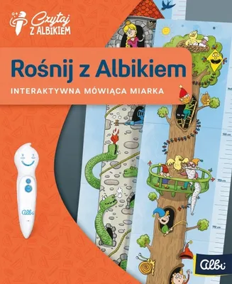 Zdjęcie produktu dla Czytaj z Albikiem. Rośnij z Albikiem! Miarka dla dzieci na ścianę