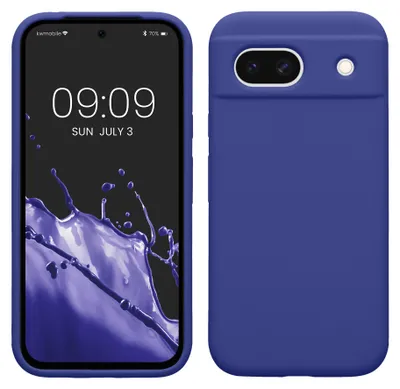 Produktbild von kwmobile Handyhülle für Google Pixel 8a Hülle, für Pixel 8a Case - Hülle Silikon - kabelloses Laden - Blauviolett