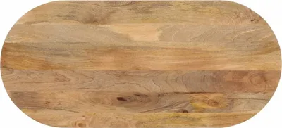 Zdjęcie produktu dla Blat stołu, 140x50x2,5 cm, owalny, lite drewno mango