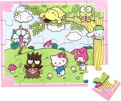Zdjęcie produktu dla Hello Kitty Drewniane puzzle 20 elementów