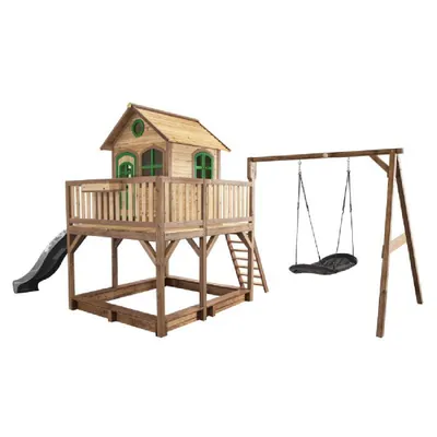 Produktbild von Axi Playhouse Liam Nestschaukel 277 x 613 x 291 cm Natur Grau Grün