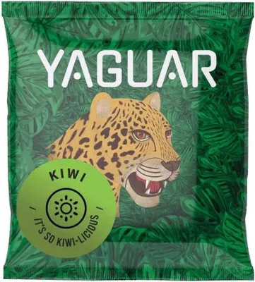 Produktbild von Yaguar - Mate Tee Probe Kiwi 50g - Mit Zitronengras - Luftgetrocknet - Mild, Wenig Staub - Yerba Mate aus Brasilien - 18 Monate Gereift