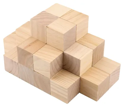 Immagine prodotto di Cubetti di legno, 5 x 5 x 5 cm, confezione da 30 pezzi, piccoli cubetti per lavori creativi e di bricolage
