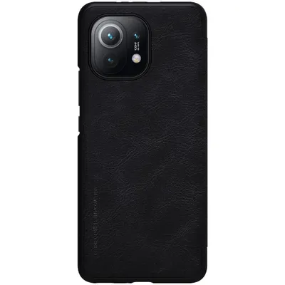 Produktbild von Nillkin Qin Original Leder-Handyhülle für Xiaomi Mi 11, Schwarz