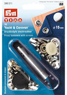Produktbild von Prym 390-211 Schraubbare Druckknöpfe 15mm Yacht