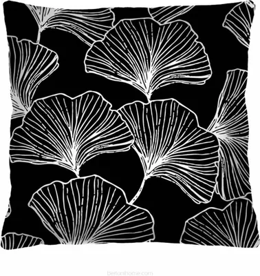 Produktbild von ARCO DESIGN Dekokissen "Ginkgo" Farbig Stoffbezug 50 x 50 cm Dekokissen mit Füllung Dekokissen für Wohnzimmer Schlafzimmer