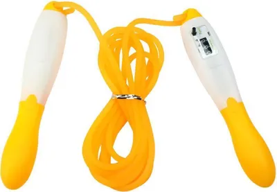 Zdjęcie produktu dla skakanka fitness 270 cm z licznikiem | skakanka do treningu bokserskiego | trening wytrzymałościowy | wytrzymałość i utrata masy ciała | skakanka dla dzieci i dorosłych | skakanka z licznikiem | skakanka - kolor [żółty]