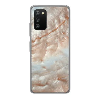 Produktbild von MuchoWow® Handyhülle Schutzhülle Hülle für Samsung Galaxy A03s Mineralien - Naturstein - Perlmutt Silikon Softcase Handy Hülle - Schutz