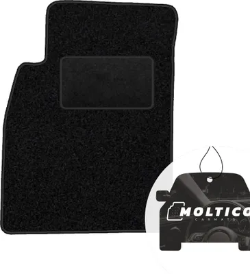 Produktbild von moto-MOLTICO Fahrer Fußmatte Auto Velours Fahrerseite Autoteppiche Schwarz Fahrermatte 1-teilig passend für Chevrolet Cruze 2009-2016