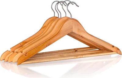 Immagine prodotto di VETRO-PLUS set di appendiabiti in legno 44,5 cm, 6 pezzi.