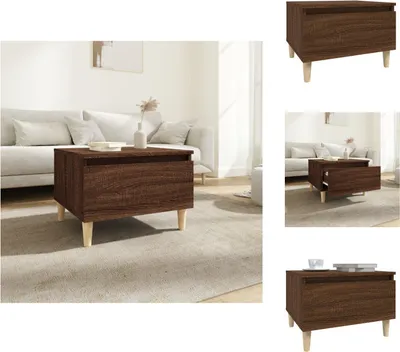Immagine prodotto di vidaXL Tavolino marrone effetto quercia 50x46x35 cm materiale a base di legno - Tavolini