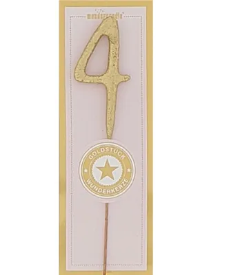 Imagen del producto de Papelería Selecta. Desde 1956. Velas. Números. Cumpleaños. Chispas. Oro