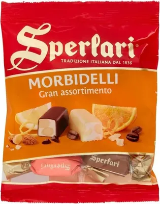 Produktbild von Sperlari Morbidelli Gran Assortimento Soft Nougat verschiedene Geschmacksrichtungen 117g