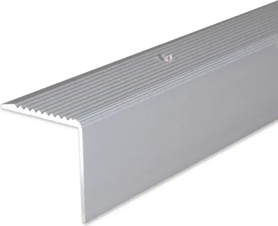 Produktbild von PROVISTON Treppenkante | 30 x 30 x 2700 mm | Treppenkantenprofil Treppenwinkel Winkelprofil Kombiwinkel Aluminium eloxiert Silber Gebohrt