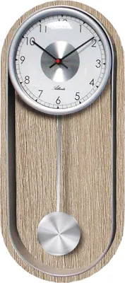 Produktbild von Atlanta 5015 Wanduhr Quarz mit Pendel Pendeluhr eiche farben