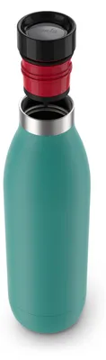 Produktbild von EMSA Trinkflasche "Bludrop" Edelstahl 1 l, Ø 8,4 cm, 30 cm petrol