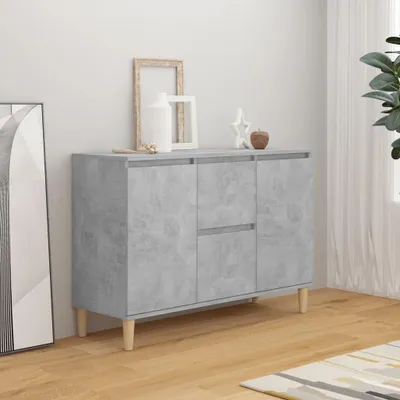 Immagine prodotto di vidaXL Credenza grigio cemento 103,5x35x70 cm materiale a base di legno