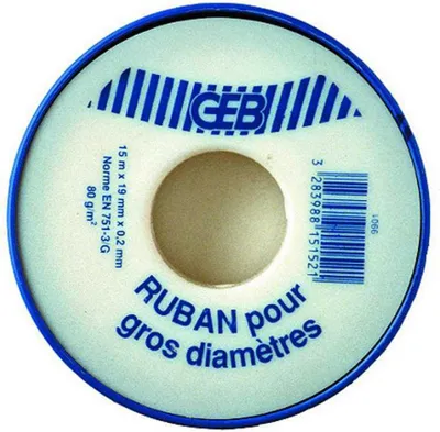 Immagine prodotto di Nastro in teflon ep.0,2 x l.19 mm x l.15 mt GEB