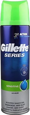 Produktbild von Gillette Series - Rasiergel - Sensitive - Aloe Vera - Für empfindliche Haut - 200 ml - 1 Stück