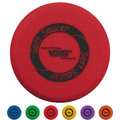 Produktbild von VOLLEY Schaumstoff Frisbee Wurfscheibe ELE'Soft Saucer unbeschichtet, 25 cm