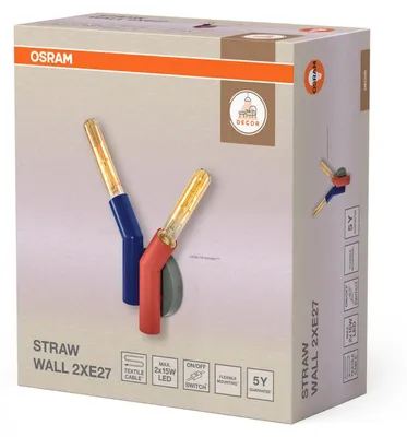 Produktbild von Wandleuchte 21 cm hoch E27 2-flammig Modern