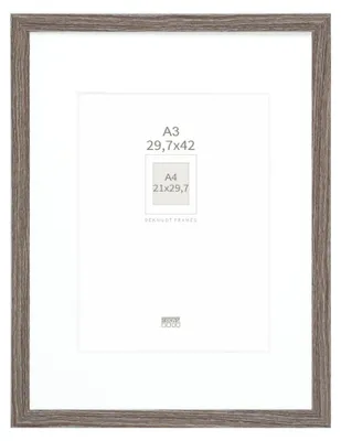 Obrázok produktu pre Deknudt S66KH3 P1 DIN A3 29,7x42 Holz grau mit Passepartout