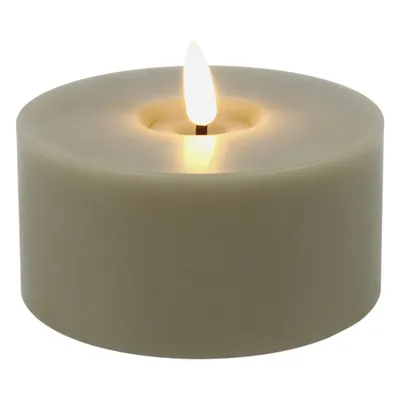 Produktbild von Countryfield Teelicht beige-braun XXL Außen Timer 3D-Flamme 10x7,5cm