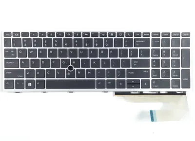 Produktbild von Tradebit - Klávesnica pre HP | English US QWERTY INT | Plná kompatibilita | Vysoko kvalitné materiály | Modely: EliteBook 755 850 855 G5 G6 ZBook 15u G5 G6