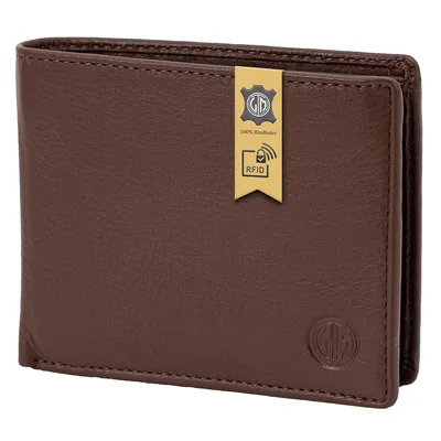 Produktbild von LINDENMANN Portemonnaie Herren Leder Geldbeutel Herren braun