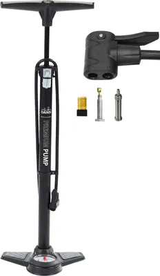 Produktbild von Dansi Luftpumpe mit Manometer Fahrradpumpe Standpumpe 14bar alle Ventile