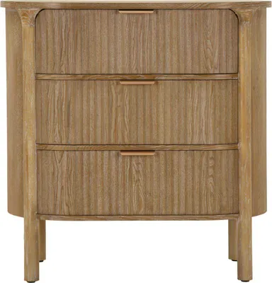 Immagine prodotto di Cassettiera Tolosa 80,5 x 82 x 47 cm Abete MDF Metallo Marrone