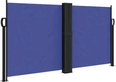 Imagen del producto de vidaXL. Toldo lateral extensible, color azul, 120 x 1200 cm