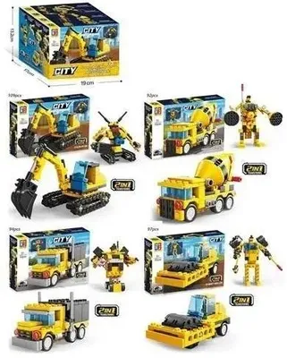 Obrázok produktu pre Klocki konstrukcyjne City Transformacja 2w1 MIX