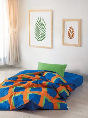 Zdjęcie produktu dla L'Essentiel Linge de Maison, Venus - Blue, Pojedyncza poszwa na kołdrę Ranforce, niebieska, 100% BAWEŁNA RANFORCE, 160 x 220 cm