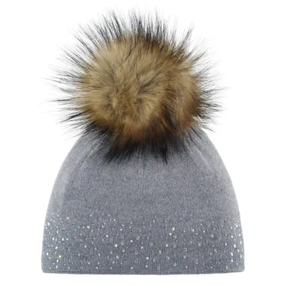Eisbär Nalin Lux Crystal Mütze für Damen mit Bommel