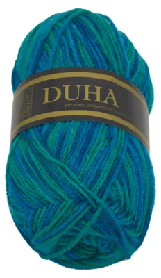 Zdjęcie produktu dla Przędza DUHA – 50 g / 150 m – zielona, niebieska