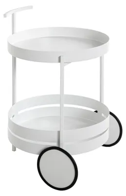 Produktbild von HAKU Servierwagen weiß - Metall, B/H/T: 42x62x42 cm