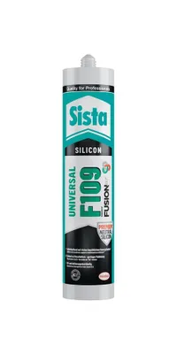 A product shot of a tube of silicone sealant.