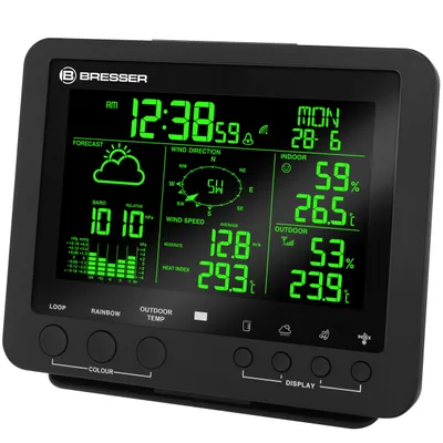 Produktbild von basisstation 5-in-1-Wetterzentrum 16,7 x 13,5 x 2,5 cm schwarz