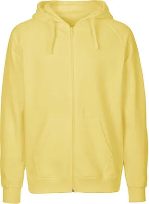Produktbild von Neutral O63301 | Herren Zip Hoodie Kaputzenjacke / 100% Fairtrade-Baumwolle - Farbe: Dusty Yellow - Größe: XL