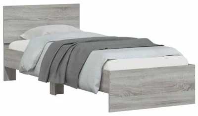 Obrázek produktu pro Rám postele s čelem Šedá Sonoma 80 x 200 cm Dřevěný materiál