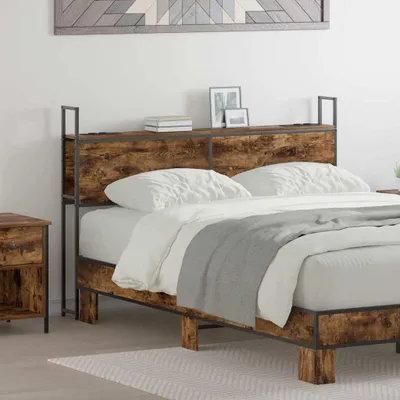 Produktbild von Stauraum-Kopfteil Räuchereiche 140 cm Holzwerkstoff