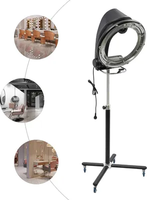 Image de Salon Sèche-cheveux & Steamer 3-en-1, technologie infrarouge rotative, 950 W, 6 modes, noir
