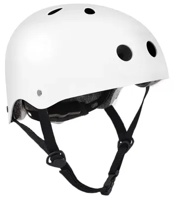 Produktbild von Fahrradhelm Skatehelm atmungsaktiv leicht verstellbar Weiß M