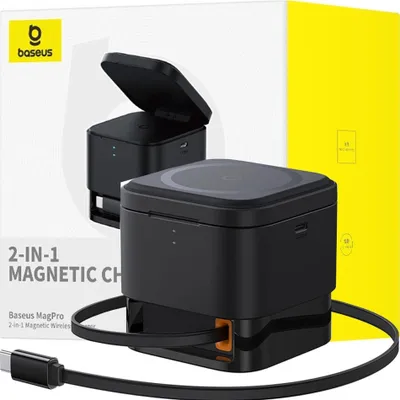 Immagine prodotto di Caricabatterie wireless Baseus 2W1 Bs-W531 Magsafe / Qi Usb-C 20W - Nero