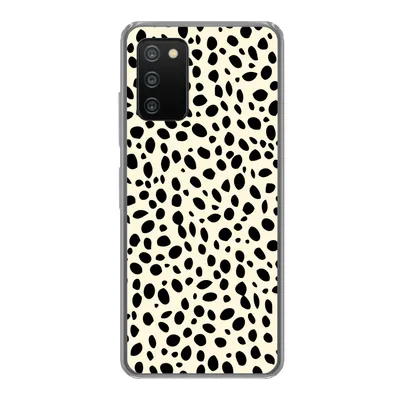 Produktbild von MuchoWow® Handyhülle Schutzhülle Hülle für Samsung Galaxy A03s Tiermuster - Punkte - Panther Silikon Softcase Handy Hülle - Schutz