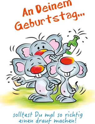 Produktbild von Geburtstag - Glückwunschkarte im Format 11,5 x 17 cm mit Umschlag